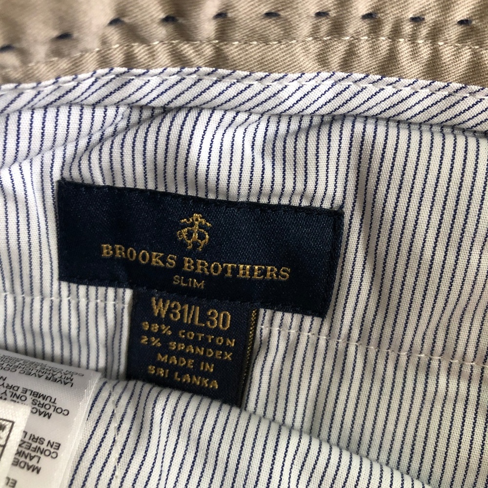 📌 Brooks Brothers Great  Cotton Pants - Trousers W31 L30 - Picture 3 of 6